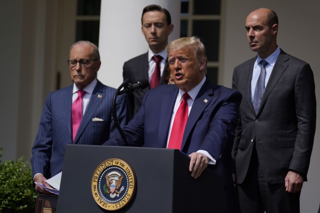 Trump hails jobs report, but unemployment rate still high