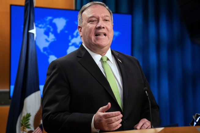 Pompeo says Hong Kong no longer autonomous from China