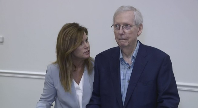 Senate GOP leader Mitch McConnell appears to freeze up again, this time at a Kentucky event