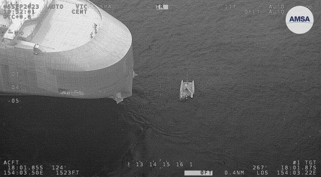 3 sailors whose boat was damaged in several shark attacks have been rescued in Coral Sea