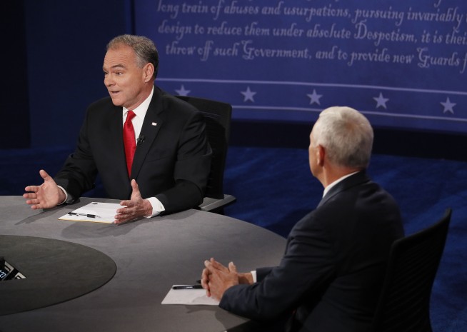 The Latest: Updates from the vice presidential debate