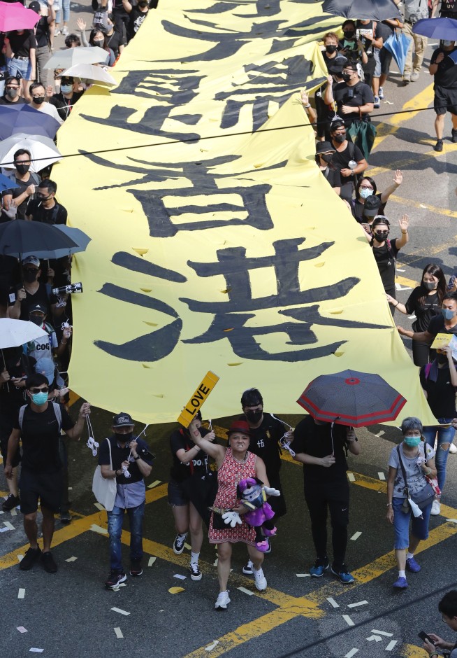Pro-democracy rallies hit Hong Kong on China's National Day