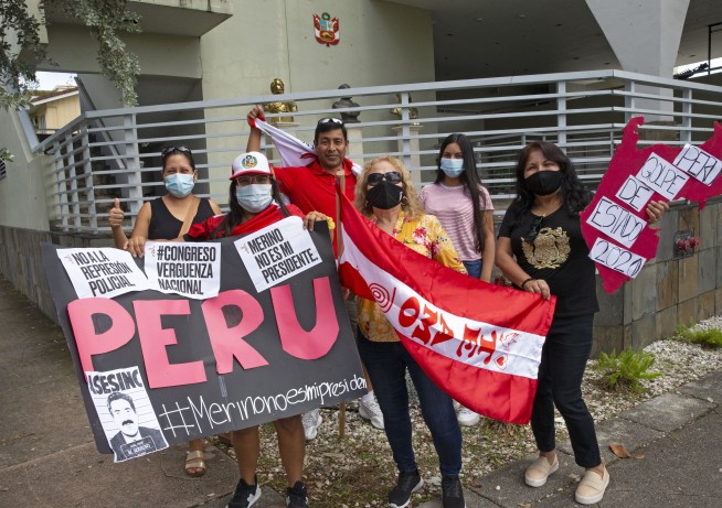 Peru's interim president resigns as chaos embroils nation