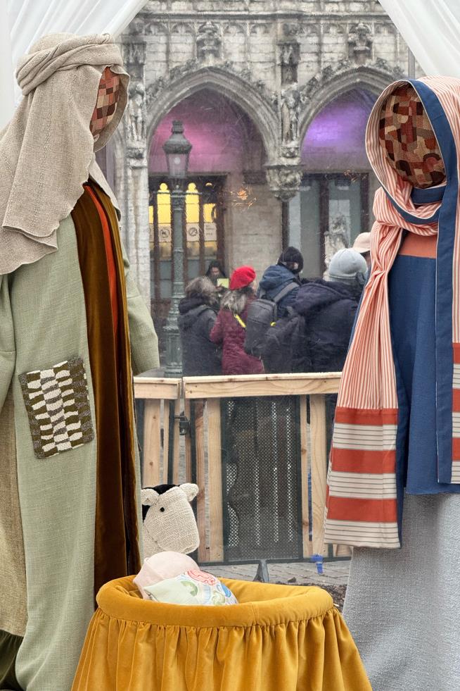 A controversial infant Jesus is stolen from a Belgian Nativity scene