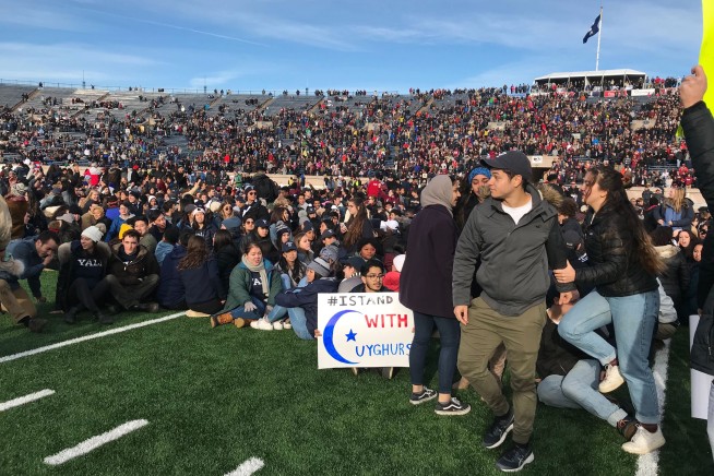 Harvard-Yale game delayed by student protest; 20-30 arrested
