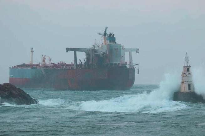 Sanctioned oil tanker is stranded off Bulgaria's Black Sea coast after suspected Ukrainian strike