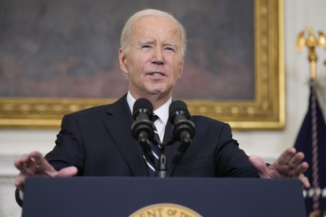 Biden decries the 'unconscionable' Hamas attack and warns Israel's enemies not to exploit the crisis