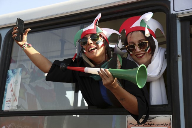 Iran women freely at FIFA soccer match, 1st time in decades