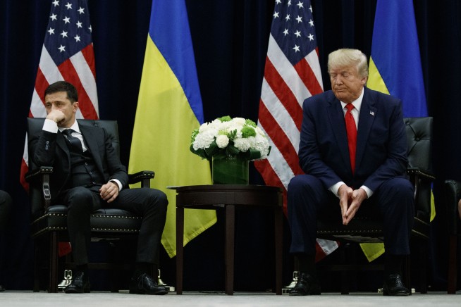 Ukrainian leader bristles at release of Trump transcript