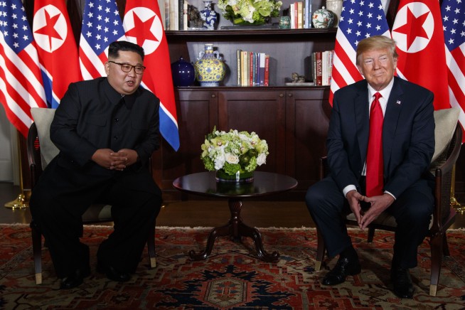The Latest: Trump thinks he'll need another meeting with Kim