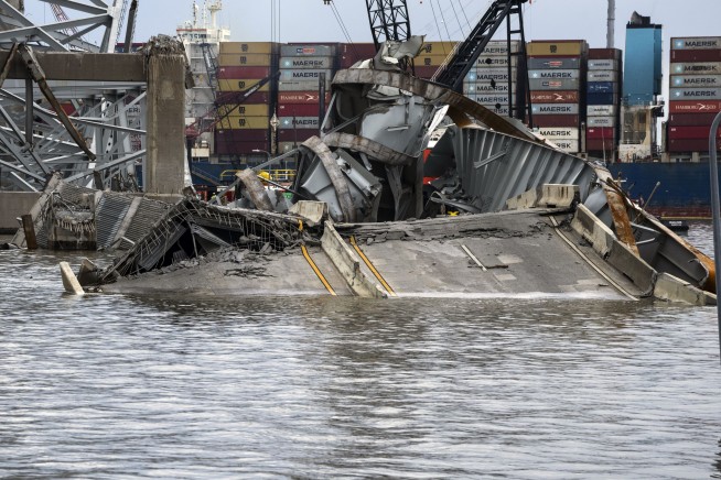 Salvage crews have begun removing containers from the ship that collapsed Baltimore's Key bridge