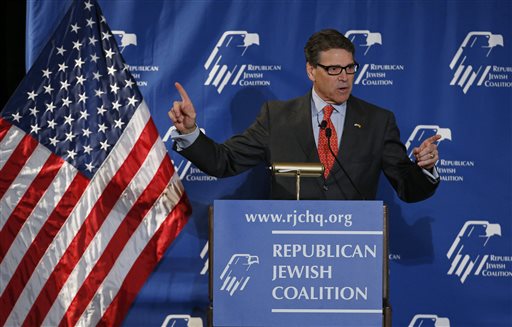 The Latest on GOP's 2016 hopefuls: Perry calls for strong US