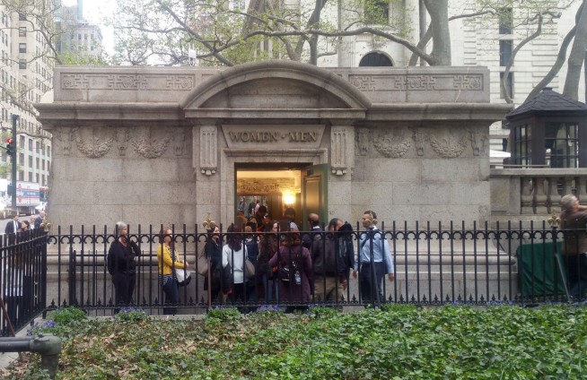 No dump here: Posh public bathroom pops up, with music, art