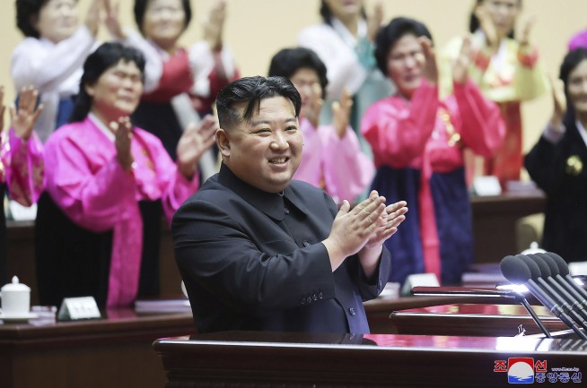The North Korean leader calls for women to have more children to halt a fall in the birthrate