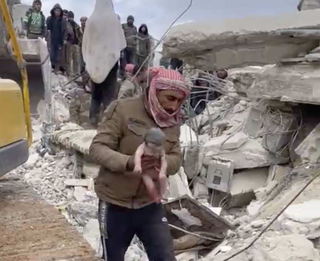 Gunmen storm hospital of newborn saved from quake in Syria