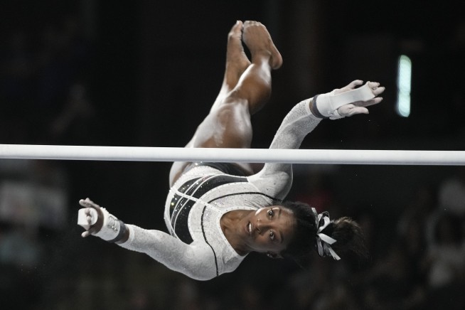 Gymnastics star Simone Biles named AP Female Athlete of the Year a third time after dazzling return