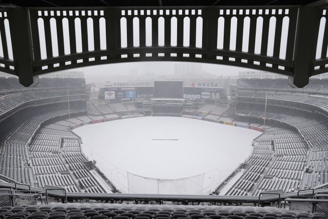 Yankees' home opener against Rays postponed because of snow