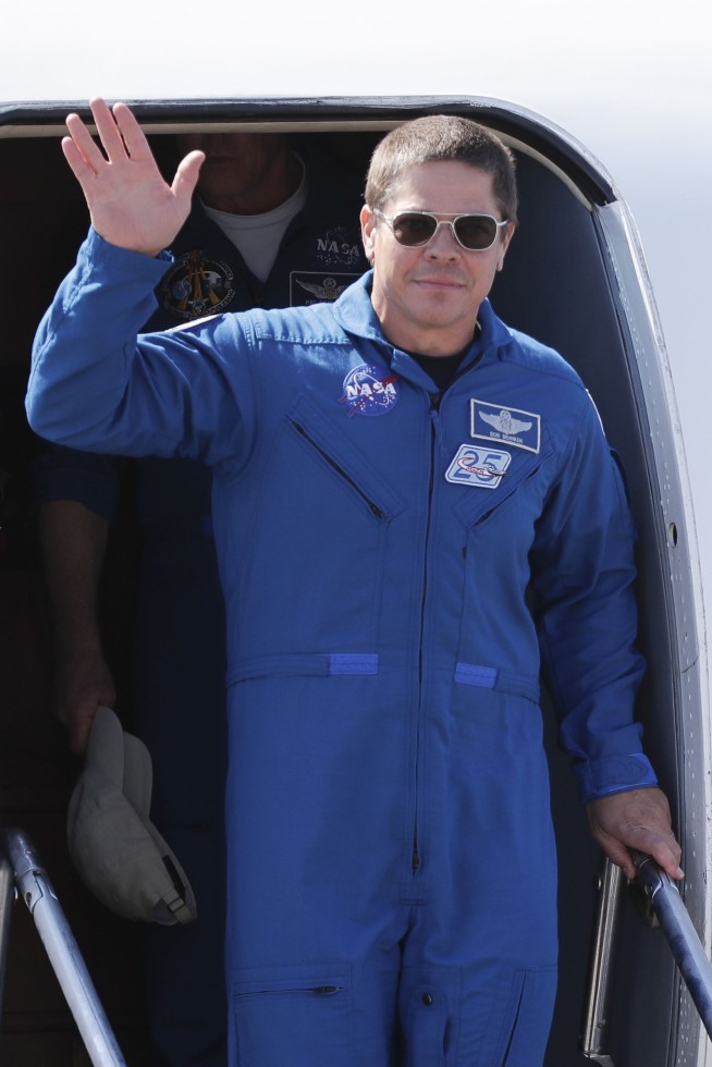 Astronauts arrive for NASA's 1st home launch in decade