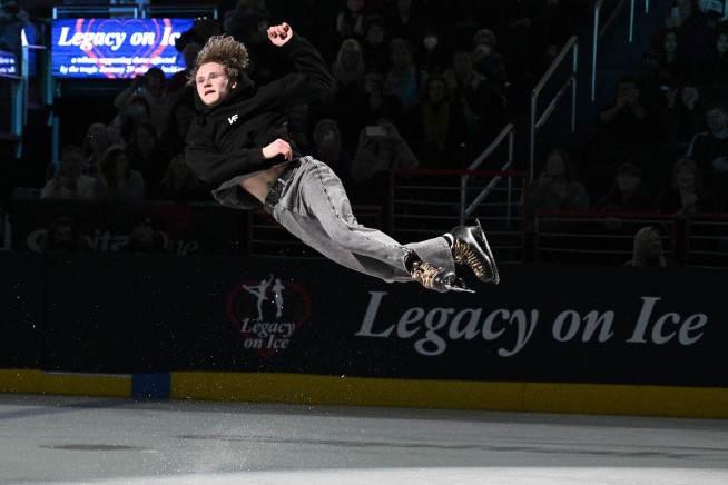 Tears flow at a poignant figure skating event in Washington benefiting victims of the DC plane crash