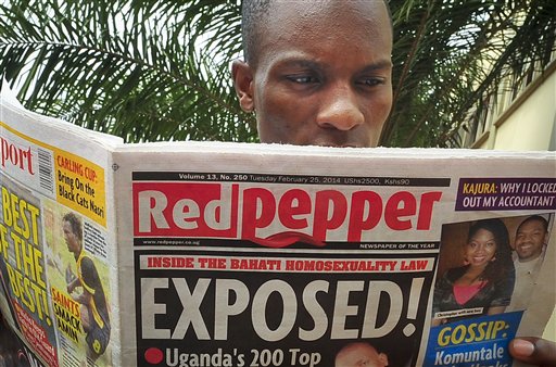Uganda tabloid prints list of 'top' homosexuals