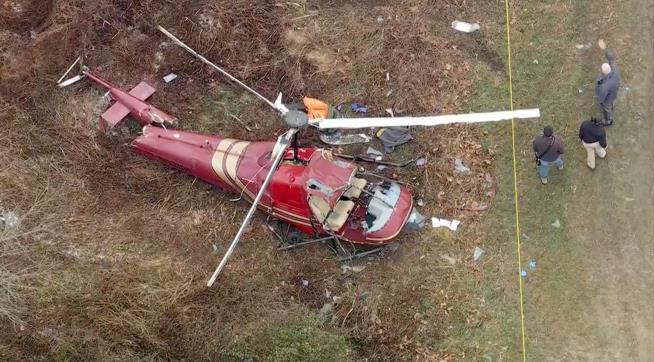 Midair helicopter crash in New Jersey leaves 1 dead and another critically injured