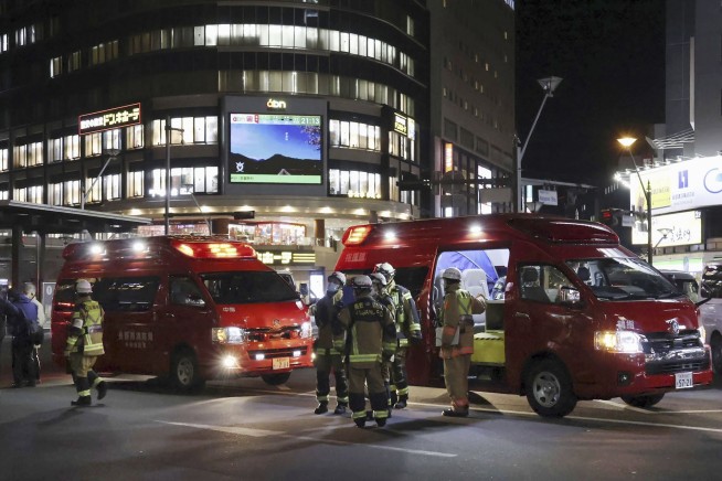 1 person is killed and 2 injured in stabbing outside Nagano station in central Japan