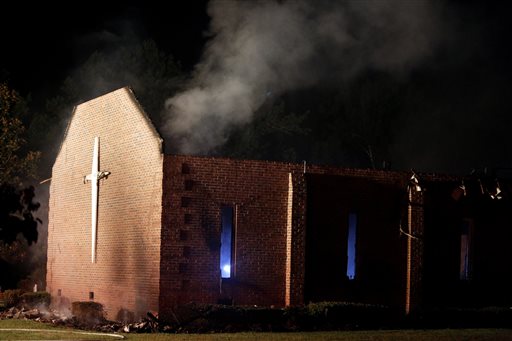 Another black church in South Carolina burns; cause unknown