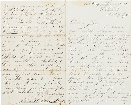 Lock of Lincoln's hair among items auctioned in Dallas