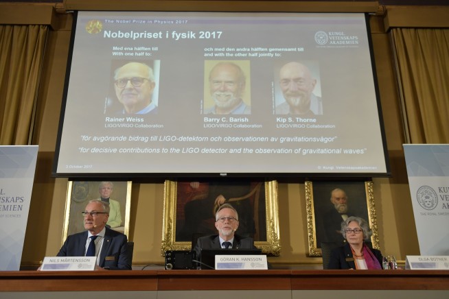 Nobel physics prize awards discovery in gravitational waves