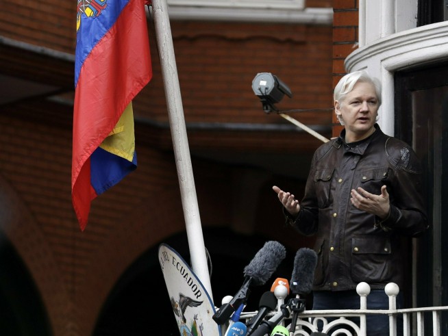 The Latest: Ecuador's embassy quiet amid WikiLeaks tweets