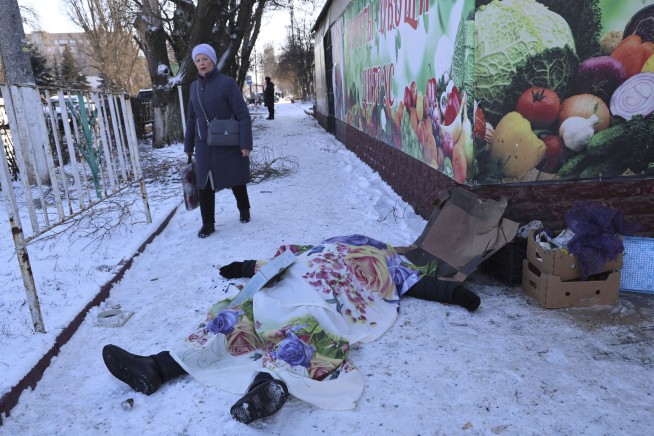 At least 27 people are reported killed in an attack on Donetsk in Russian-occupied Ukraine