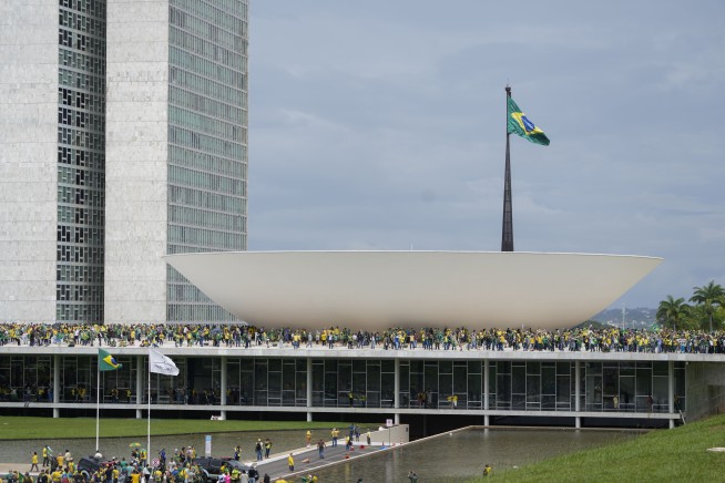Pro-Bolsonaro protesters storm Brazil's Congress, high court