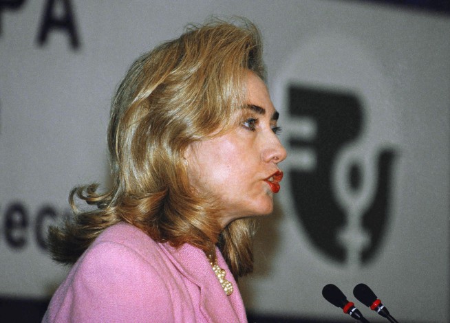 Clinton identity on world stage helped by 1995 China talk