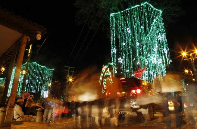 El Nino drought cuts down on Christmas lights in Colombia