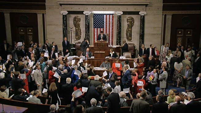 Democrats end 25-hour House floor protest over guns