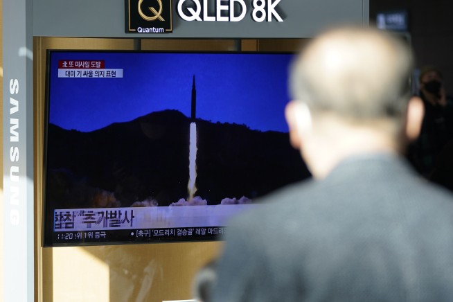 N. Korea fires short-range missiles in 4th launch this year