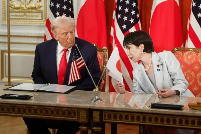 Trump bonds with Japan's new prime minister and says her nation is delivering on US investments
