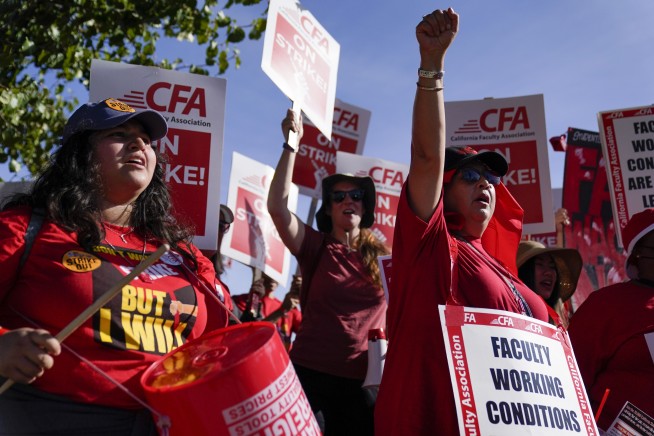 California faculty at largest US university system launch strike for better pay