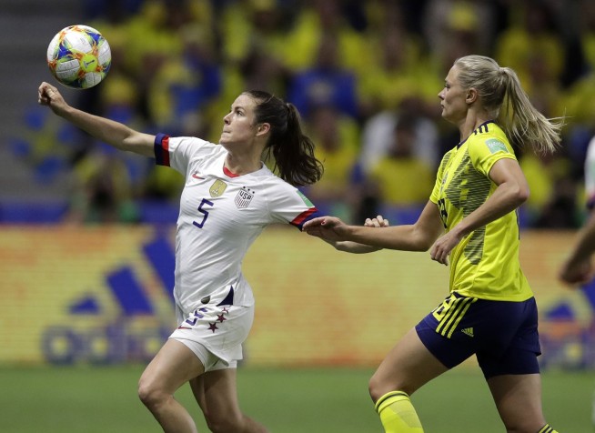 US defeats rival Sweden 2-0, finishes atop group