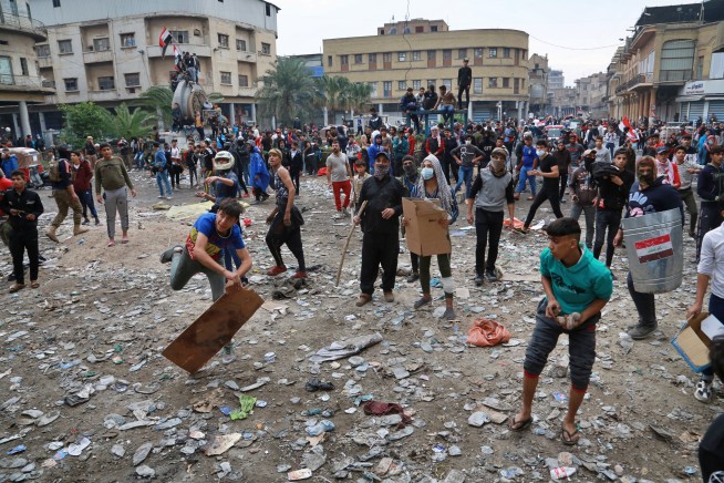 40 Iraqi protesters slain in 24 hours as violence spirals