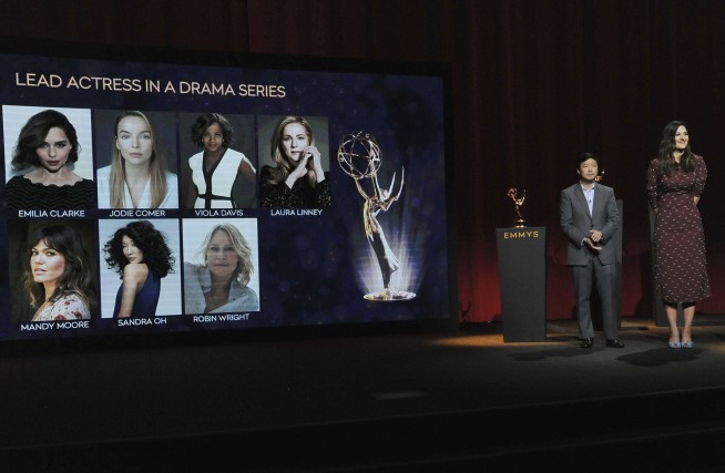 Partial list of nominees for annual Primetime Emmy Awards
