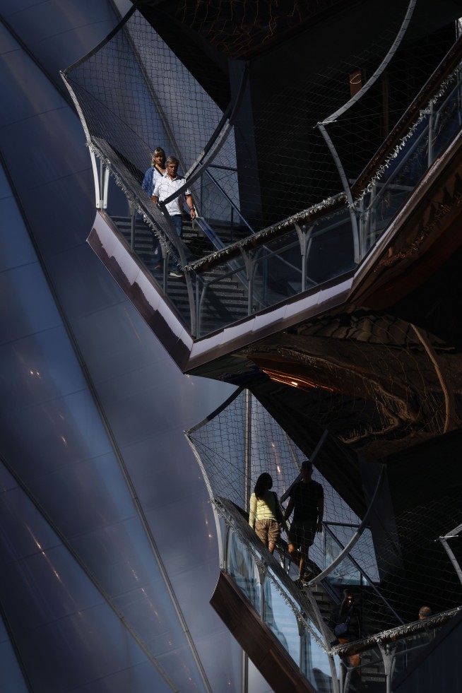 Tourists return to NYC's Vessel sculpture after it reopens with netting to prevent deaths