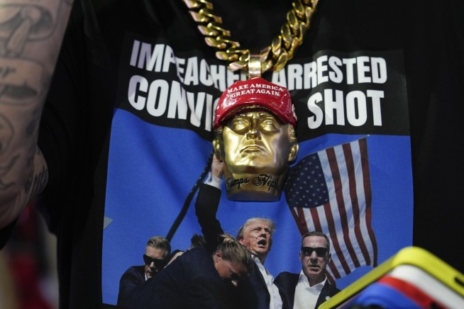 A Trump-owned company sells $299 sneakers with an image of his bloodied face after rally shooting