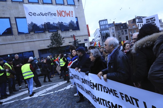Thousands march in Europe in the latest rallies against antisemitism stoked by the war in Gaza