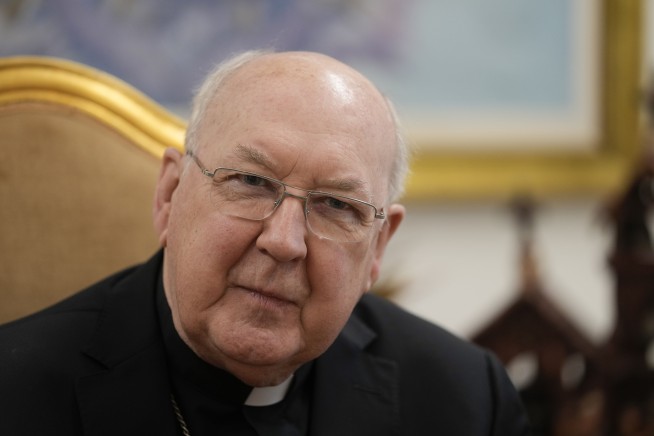 An Irish-born American cardinal is entrusted as the 'camerlengo,' running the Holy See between popes