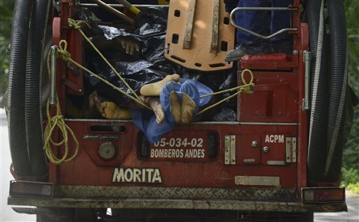 Flood, mudslide sweep away homes in Colombia, killing 52