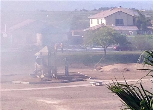 No injuries in California military jet crash