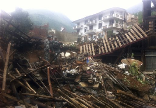 Death toll from quake in south China rises to 398
