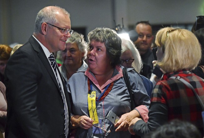 Australian prime minister hit with egg in protest