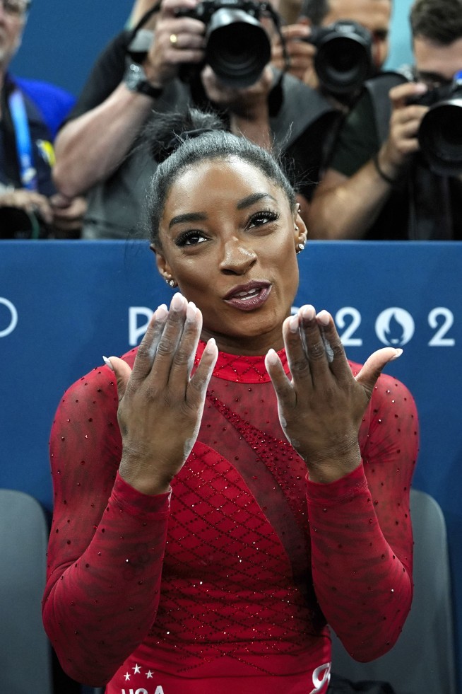 Simone Biles doesn't rule out the 2028 Olympics after winning the gold in vault. 'Never say never'
